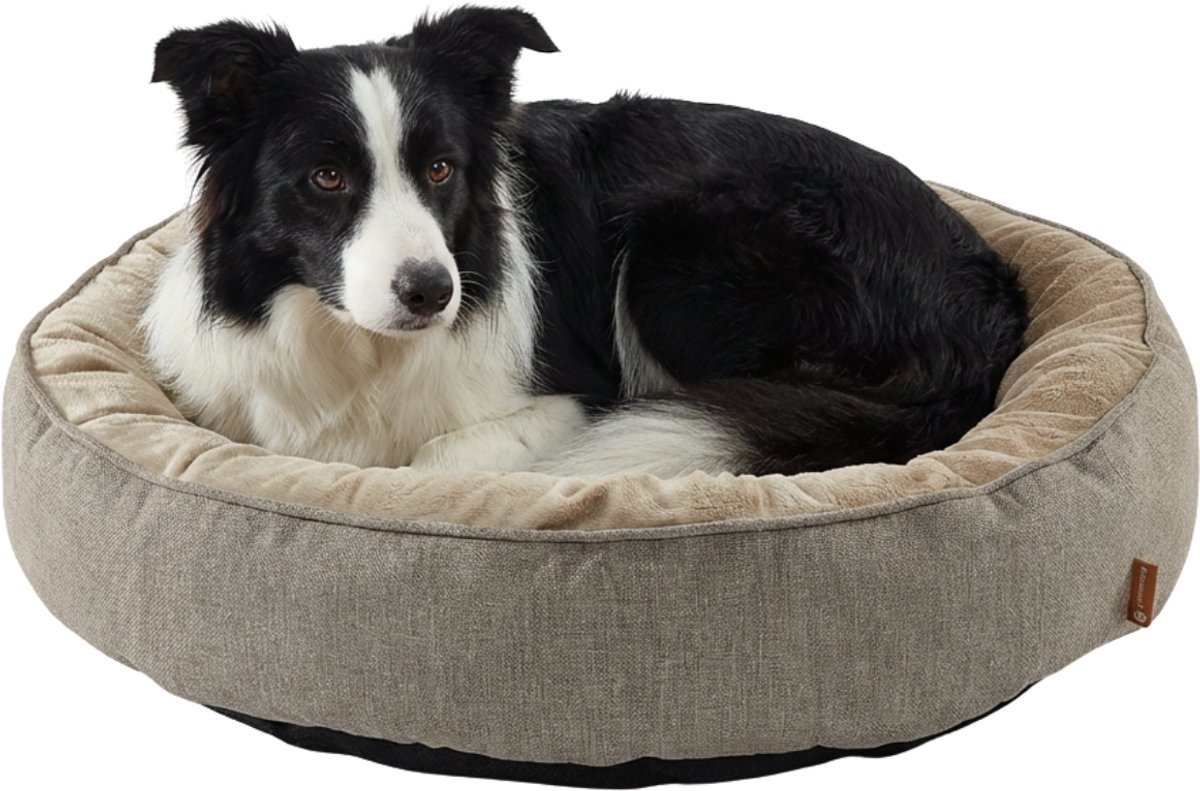 Woolart Hondenmand - Luxe hondenkussen - Wasbaar - Russell Maat XL - Beige