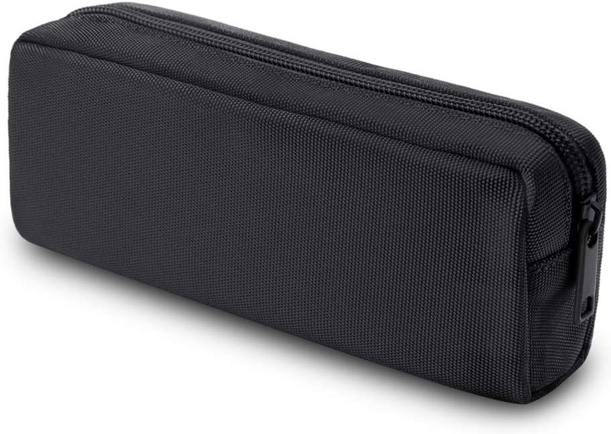 Pennenetui, Dobmit Grote Capaciteit Potlood Pouch Make-up Tas voor Meisjes en Jongens Duurzame Kantoorbenodigdheden Organizer - Zwart