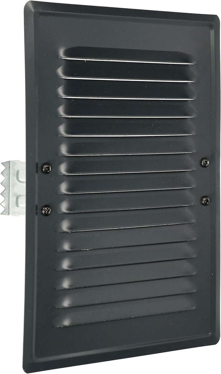 Metalen Ventilatie Rooster 165x230mm met Insectenhor - Lichtgrijs