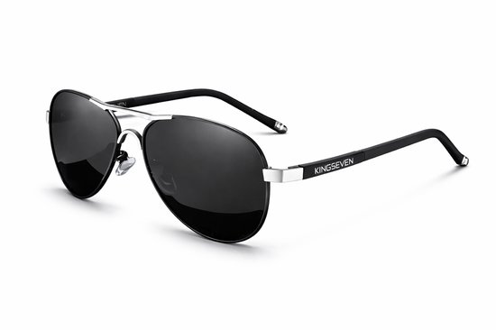 Kingseven grijs - Met UV400 en polarisatie filter van Kingseven — afbeelding 2