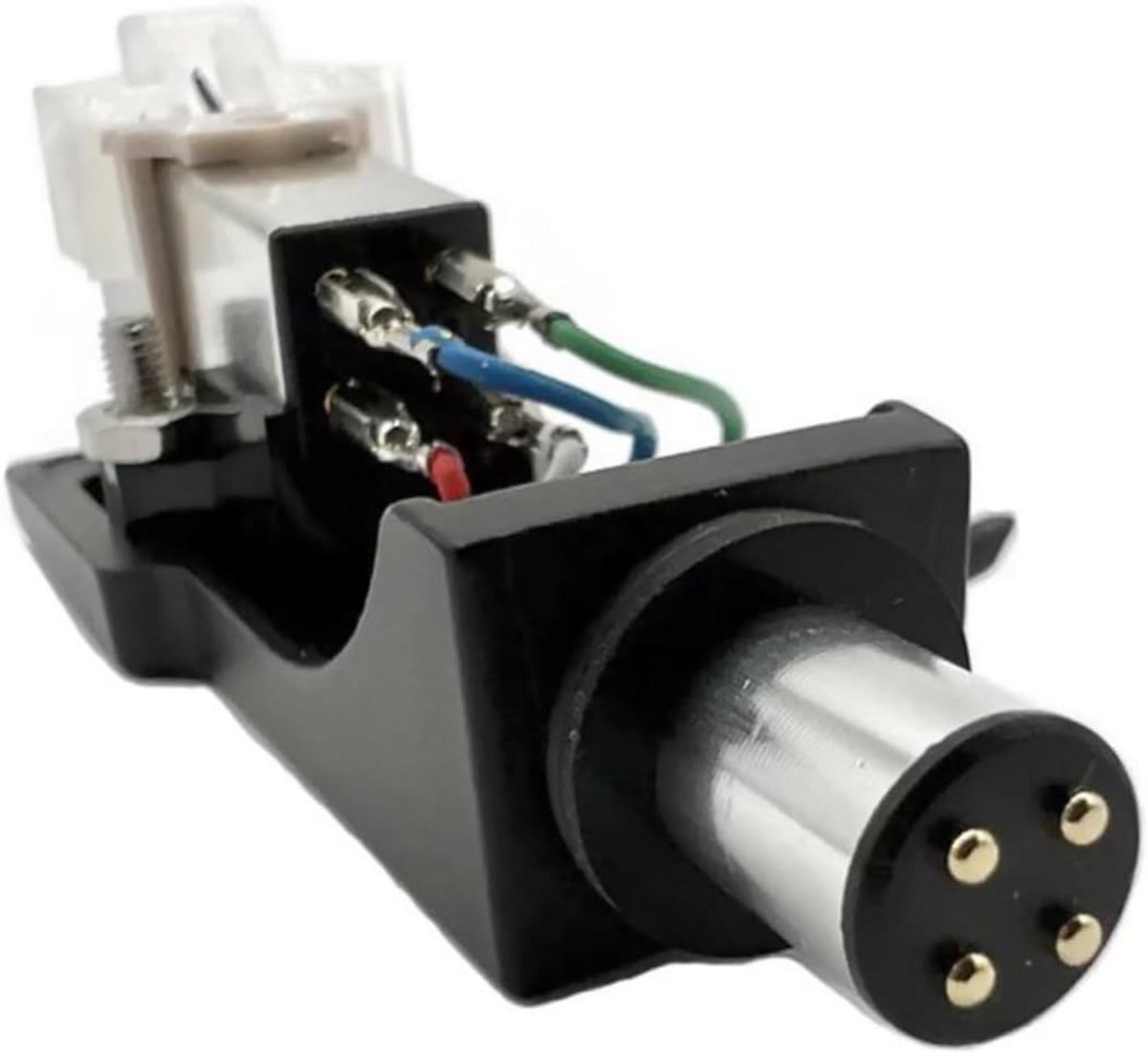 Magnetische Cartridge met Naald en Headshell voor Draaitafel - Universele 4-pins Aansluiting