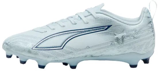PUMA ULTRA 6 PLAY FG/AG Jr Unisex Chaussures de Sport - Icy Blue-PUMA White-Blue Jewel