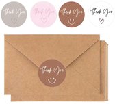 50 Bruine Kraft Enveloppen met Sluitstickers - A6 Envelop - Luxe Enveloppen - C6 Formaat