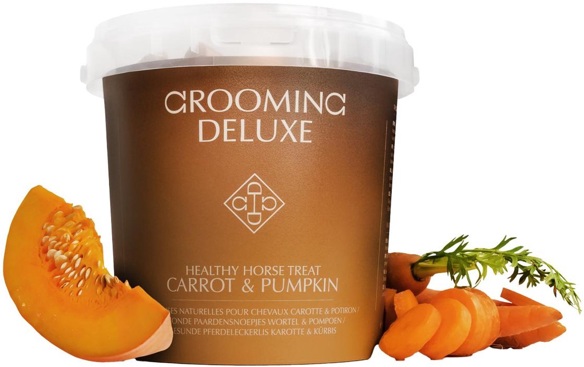 Grooming Deluxe - Gezonde Paardensnoepje wortel & pompoen 500g