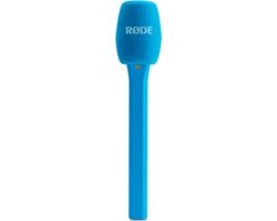 RØDE Interview Micro Handadapter – Blauw – Voor Wireless Micro – Inclusief Foam Windscherm