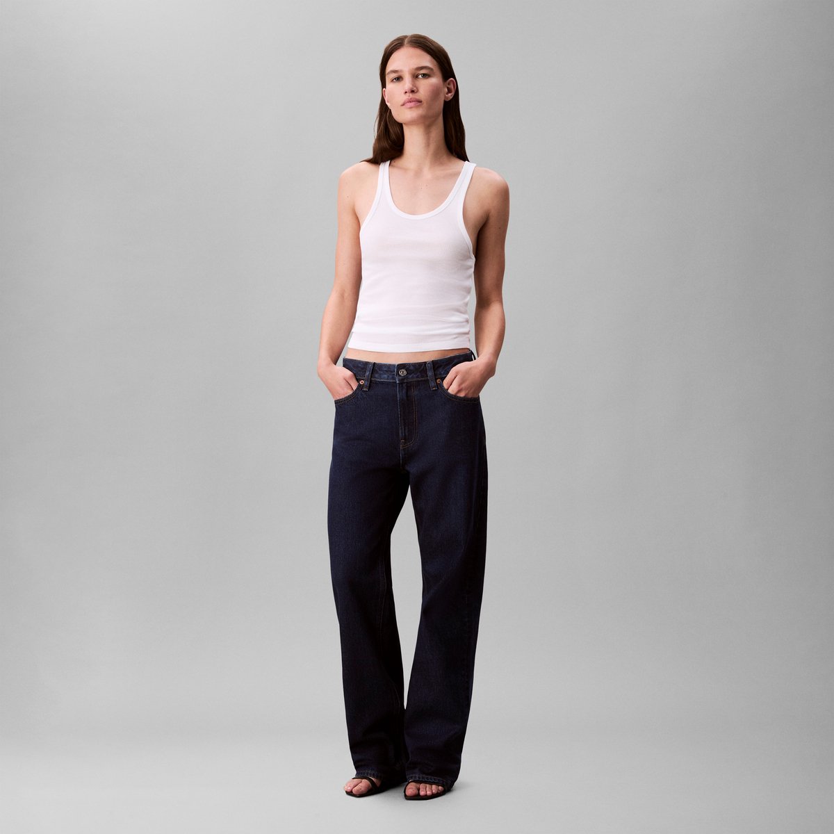 Calvin Klein Jeans SIG 90s STRAIGHT TRU Jeans Blauw