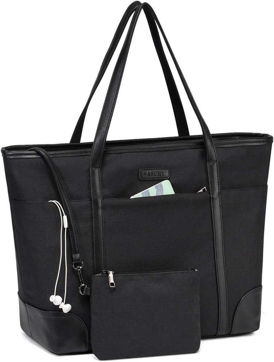 Grote 15.6 Inch Laptop Handtas voor Vrouwen - Waterdichte Schoudertas voor Reizen en Werk