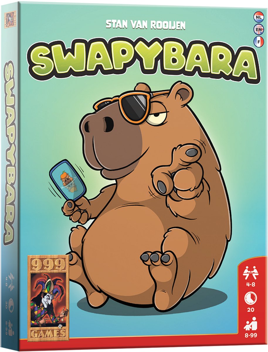999 Games - Swapybara - Kaartspel - veel spel in een compact doosje