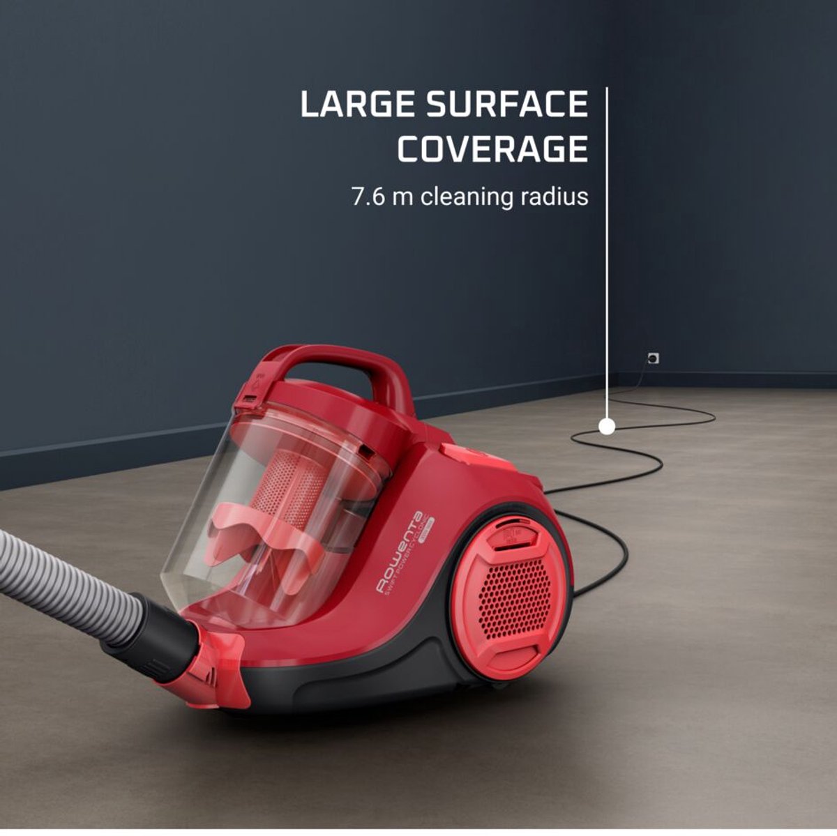 Rowenta Swift Power Cyclonic RO2913 - Stofzuiger - Zonder Zak - Compact - Krachtige Zuigkracht - Eenvoudig in Gebruik — afbeelding 6