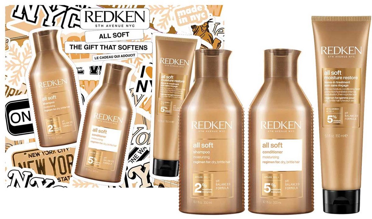 Redken - All Soft - Verzacht & Hydrateert Droog Haar - Giftset