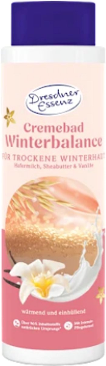 Dresdner Essenz Cremebad Winterbalance - Badschuim | 1x 500 ml - Havermelk, Sheabutter & Vanille | Verwarmend en Omhullend