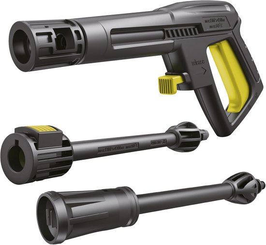 Hogedrukreiniger 1800 W, 2030 psi, 420 l/h met verstelbare lans en wielen — afbeelding 3