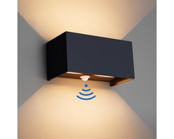 Merkloos Buitenwandlamp met Bewegingsmelder en Instelbare Lichtstraal - 24W Warmwit IP65