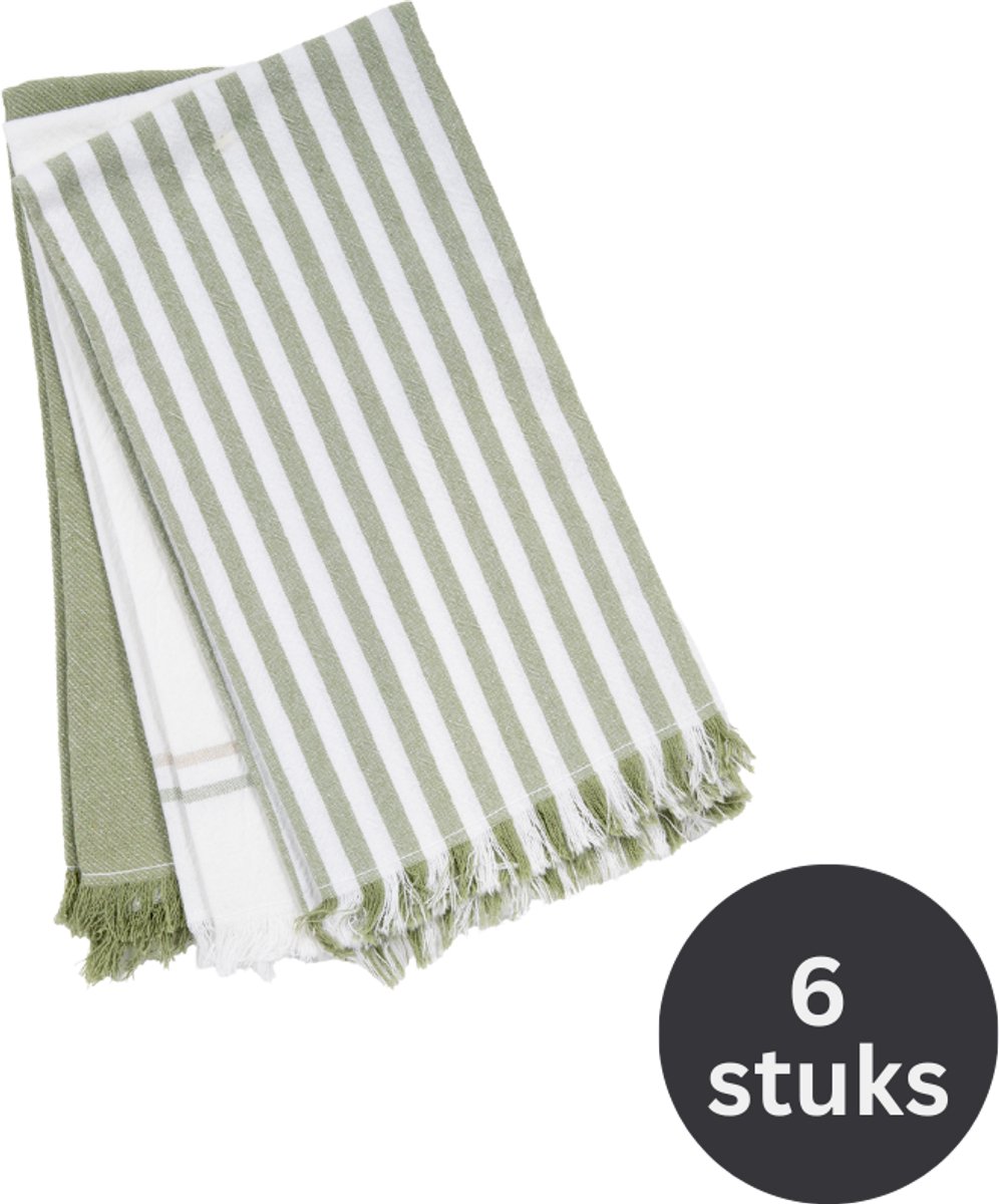 Keukenhanddoeken CAVENDISH - SET/3 - 50x70 cm, groen