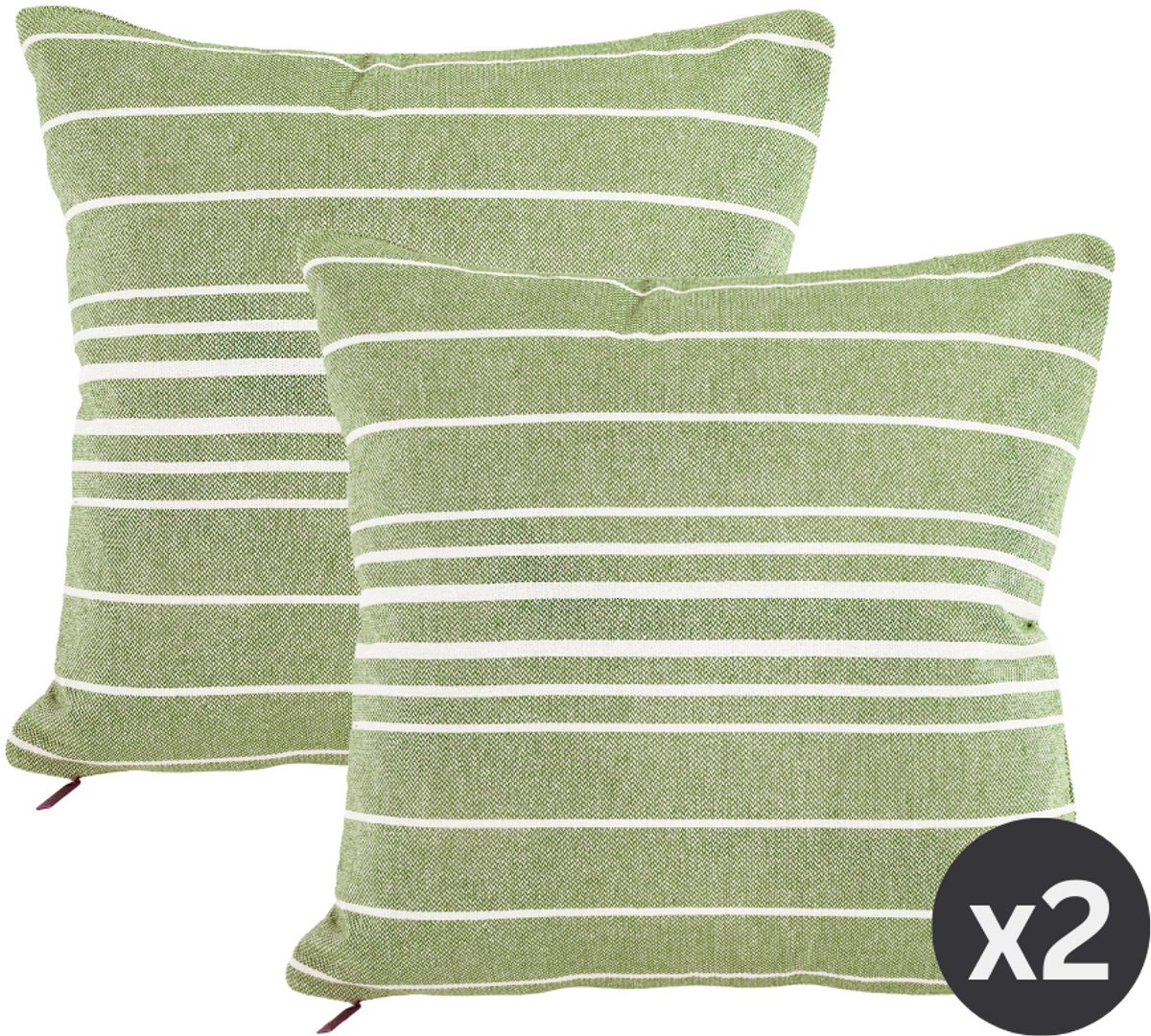Tiseco Sierkussen (gevuld) SOLENE - 45x45 cm, groen