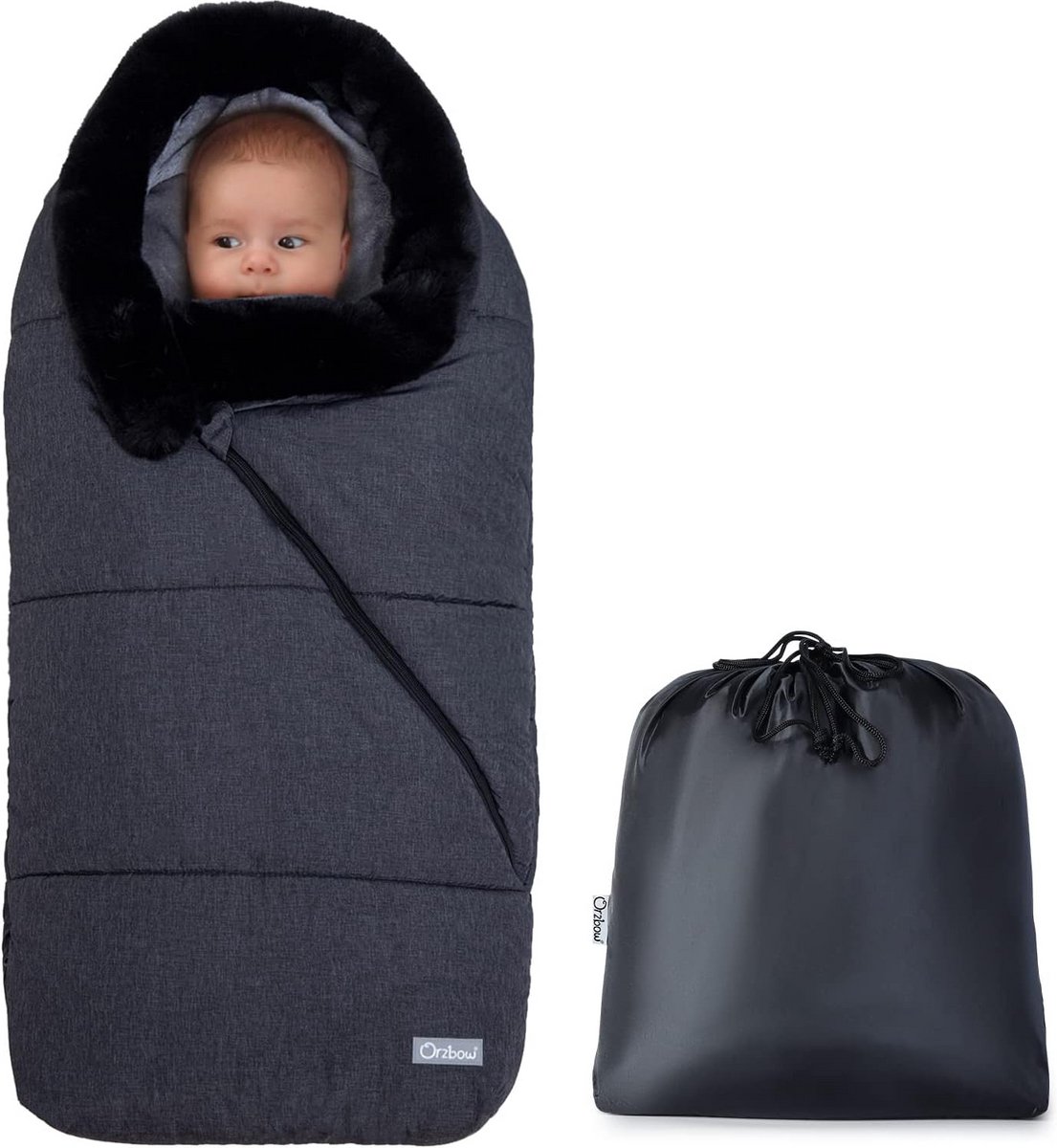Luxe Winter Voetenzak voor Kinderwagens - Universele Baby Voetenzak met Draagtas