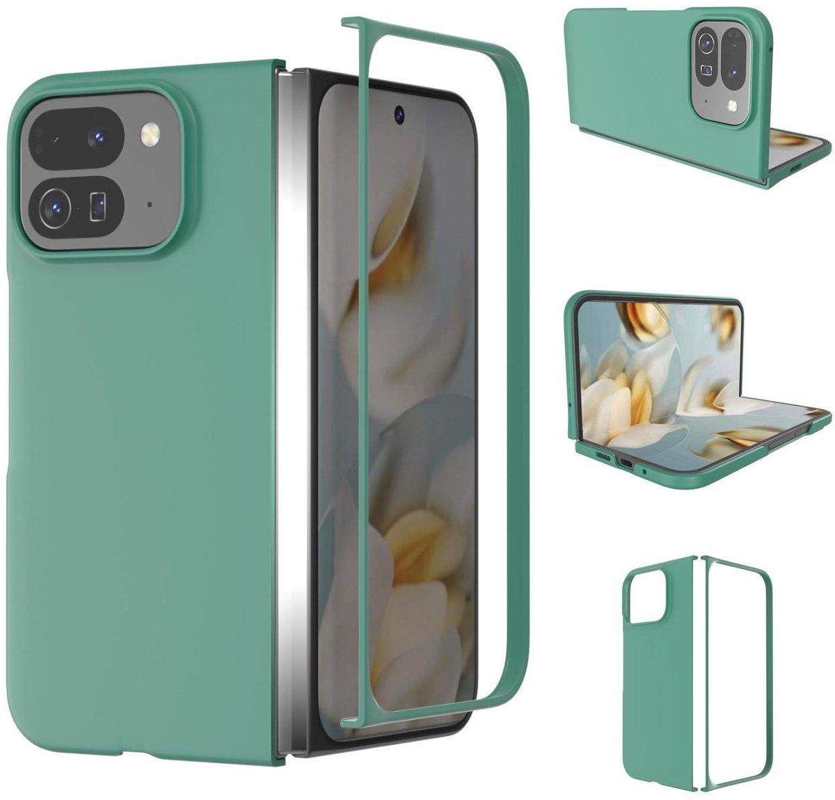 Mobigear Hoesje geschikt voor Google Pixel 10 Pro Fold Telefoonhoesje Hardcase | Mobigear Colors Backcover | Pixel 10 Pro Fold Case | Back Cover - Groen