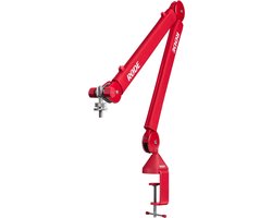 RØDE PSA1+ Studio Arm – Rood – Professionele Microfoonarm met Interne Demping & Kabelmanagement