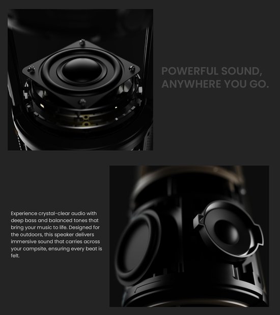GreenMouse Felix 2 - Bluetooth speaker met verlichting - Zwart van Merkloos — afbeelding 2