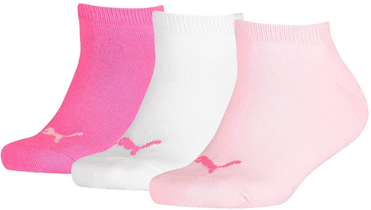 Puma 6-Pack Lage Sneakersokken Driepak Kinderen Heren Dames – 194010001 Roze