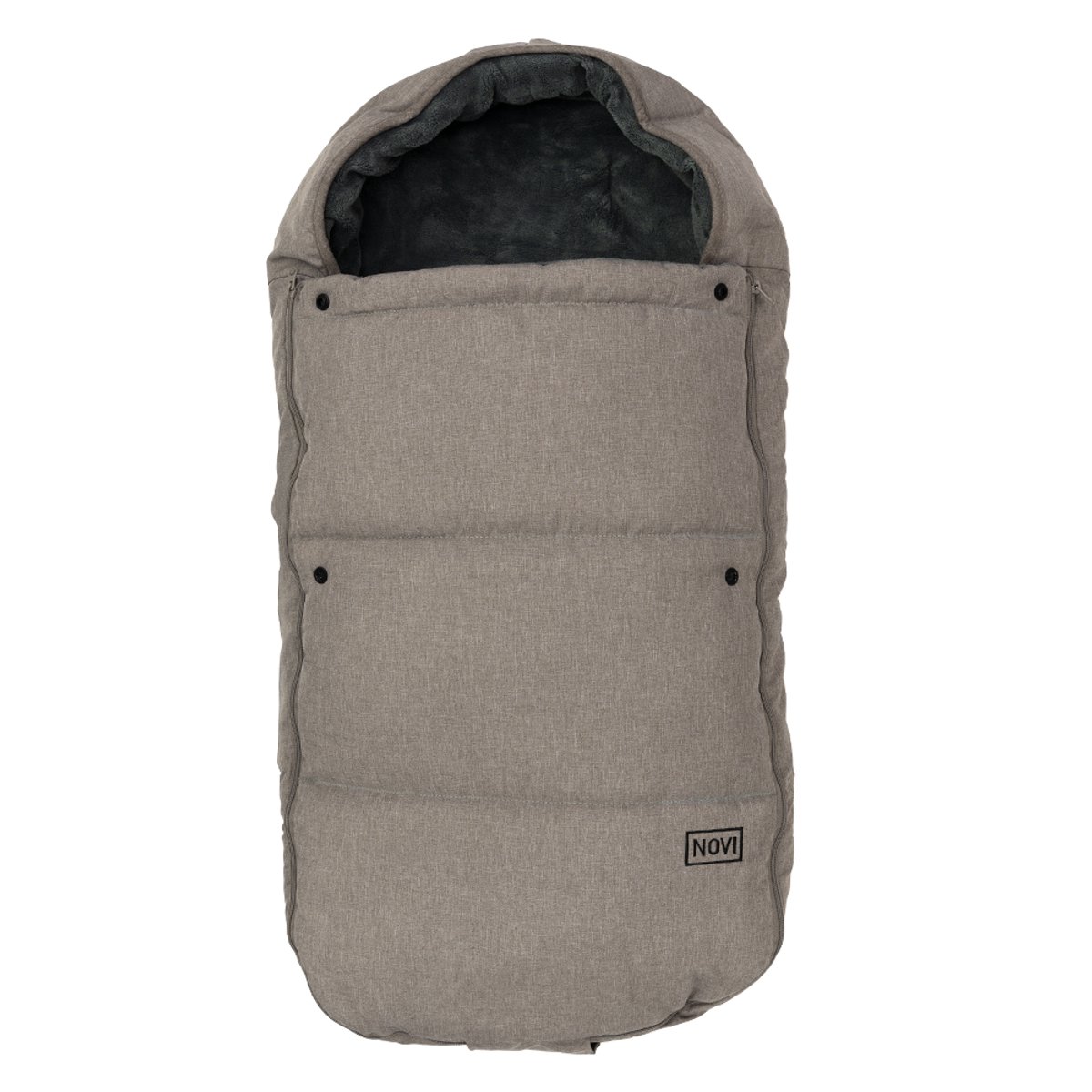 Novi Baby Uni Cozy Voetenzak - Hazel Melange - Universeel - Warme en comfortabele fleece voering