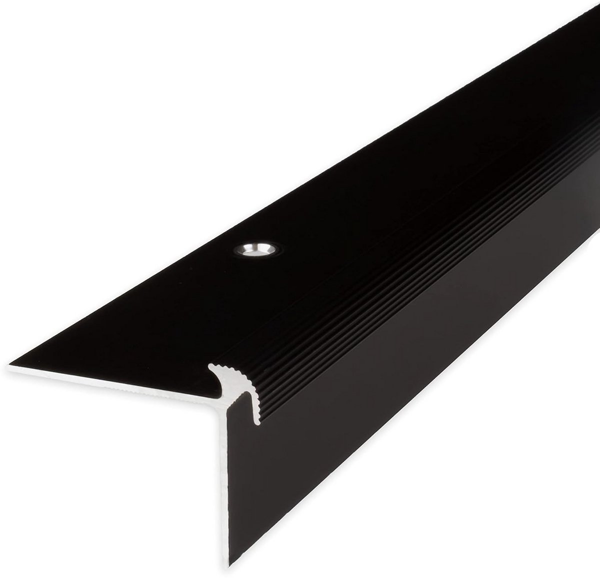 Trapneus Profiel Geanodiseerd Aluminium Donker Brons 40x30mm Lengte 100cm Geboord