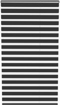 ACXIN Zebra Rollo Klemmfix - Zonder Boren - Lichtdoorlatend en Verduisterend - 120x220cm Zwart