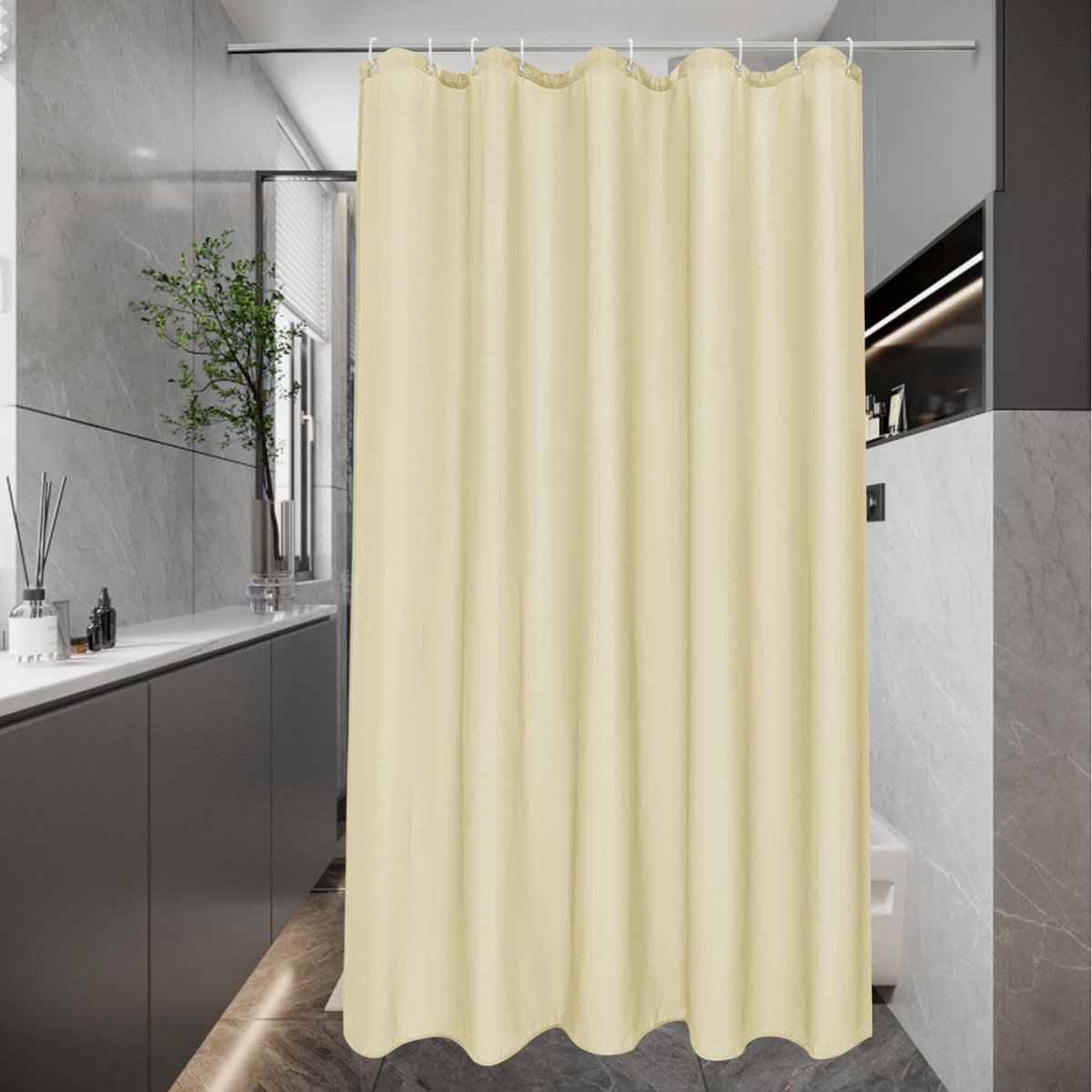 Douchegordijn 120 x 200 cm - Waterdicht, Schimmelwerend en Sneldrogend Textiel voor Badkamer