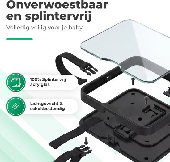 Gatson Autospiegel Baby XL - Groot, Stevig en Verstelbaar - Achterbank Spiegel Baby van Merkloos — afbeelding 5