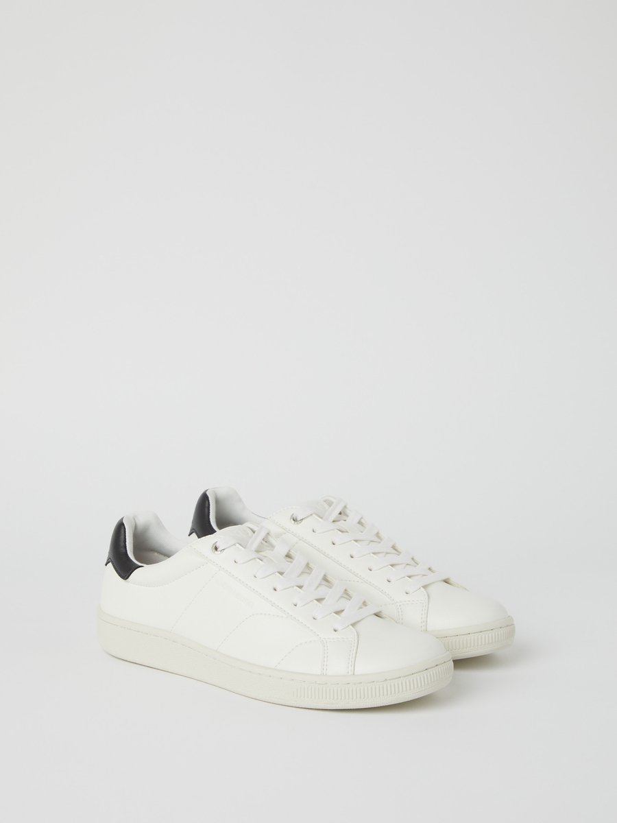 Björn Borg Deuce Heren Sneaker Schoenen Mannen - Witte Sneaker - Wit/Donkerblauw - Maat 42