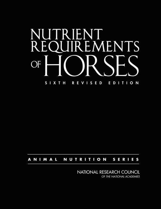 Nutrient Requirements Of Horses - cover