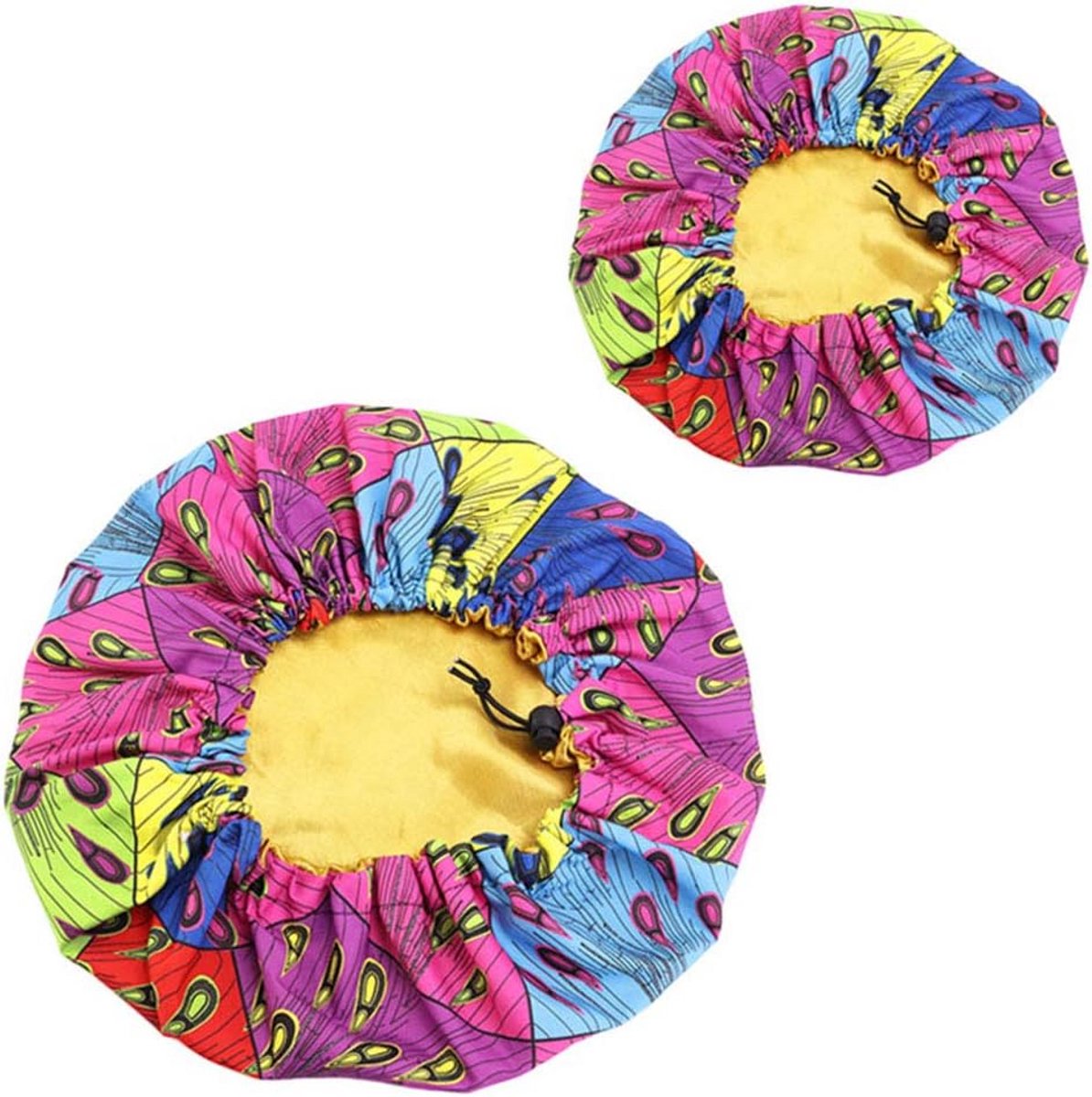 Dubbellaagse Omkeerbare Slaapmuts voor Vrouwen met Verstelbare Band