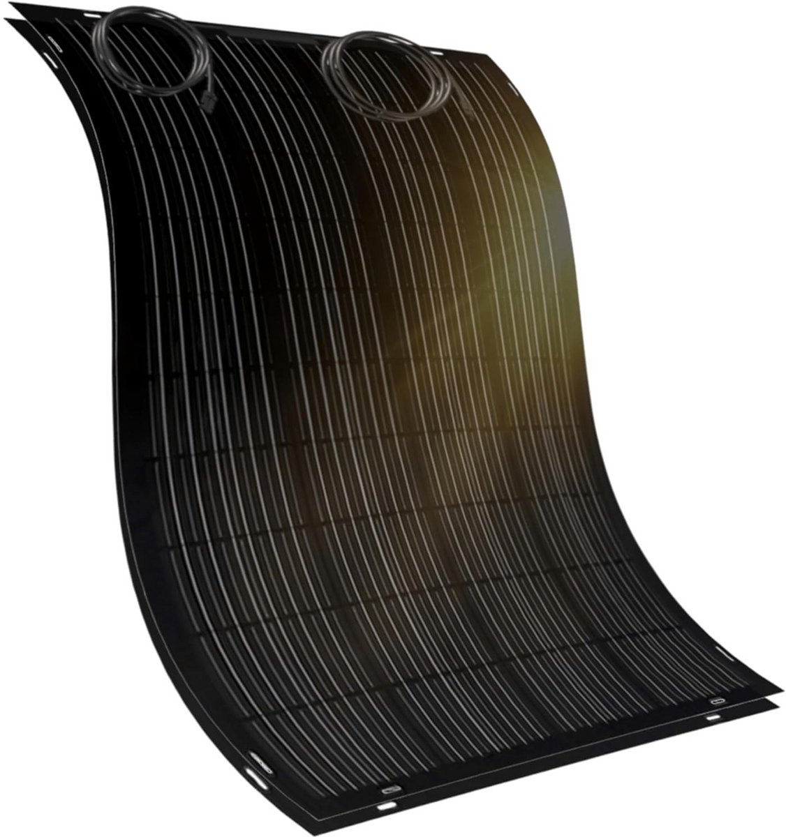 Set van 2 Flexibele Zonnepanelen Zwart Ultradun en Lichtgewicht 400W Schaduwbestendig