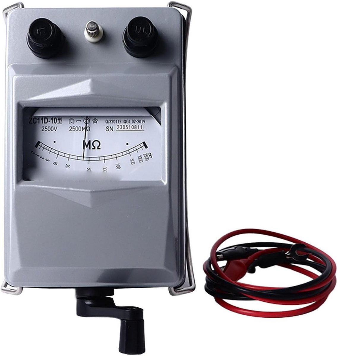 Draagbare Megohmmeter Isolatietester tot 2500V met Aluminium Behuizing