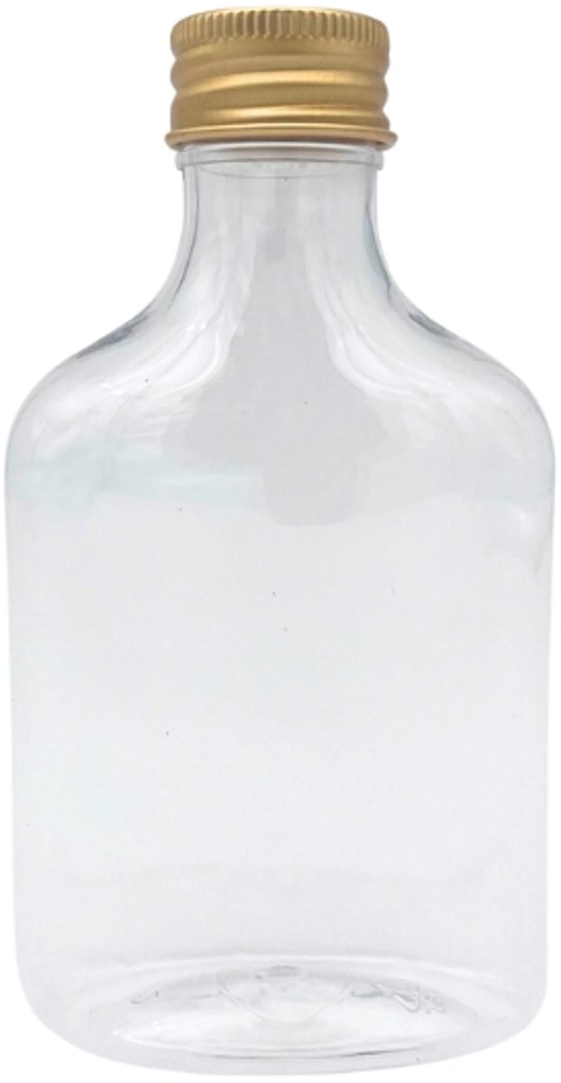 Flesje met Gouden Dop 100ml - 12 stuks