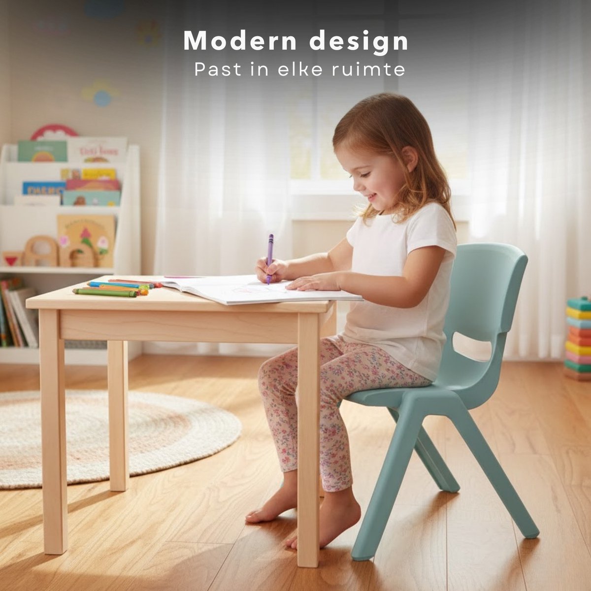 Cheqo Kinderstoeltje - Kinderstoel - Kinderstoel Blauw thumbnail 6