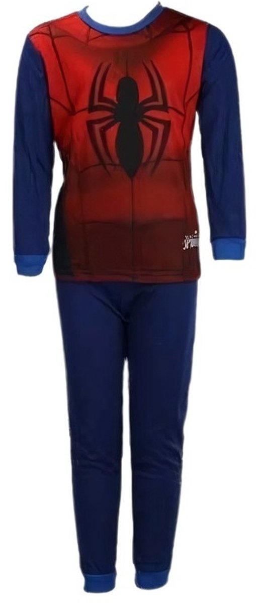 Spiderman pyjama - Maat 116 - Blauw - Spider-Man - Jongenspyjama