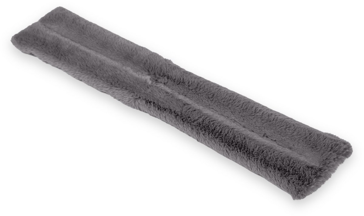 Chillaxy - Langwerpige Pittenzak - Kersenpitkussen Nek - Pittenkussen Magnetron - Warmtekussen - 60x14cm - Grijs