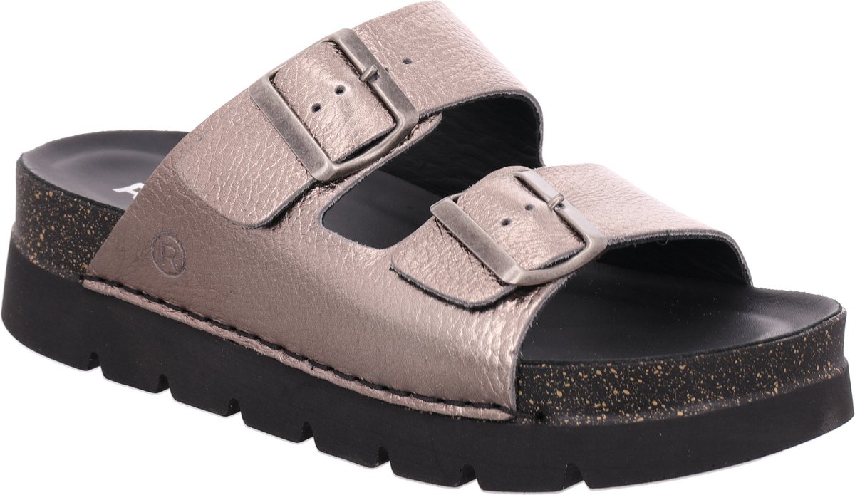 Rohde Slipper Dames Soft Voetbed 2 gespen Brons
