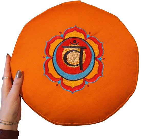 YogaStyles Meditatiekussen Oranje 2de Chakra van YogaStyles — afbeelding 3