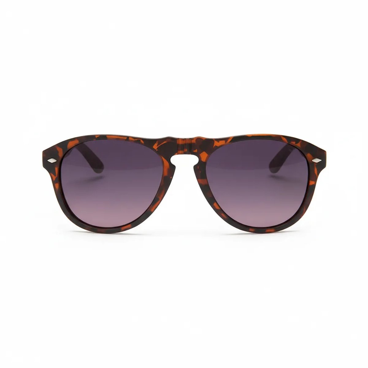 Wooda® Zonnebril Aviator – Bruin gevlamd montuur – Gepolariseerd – Wooda Es Vedra Demi Gris A Rosa