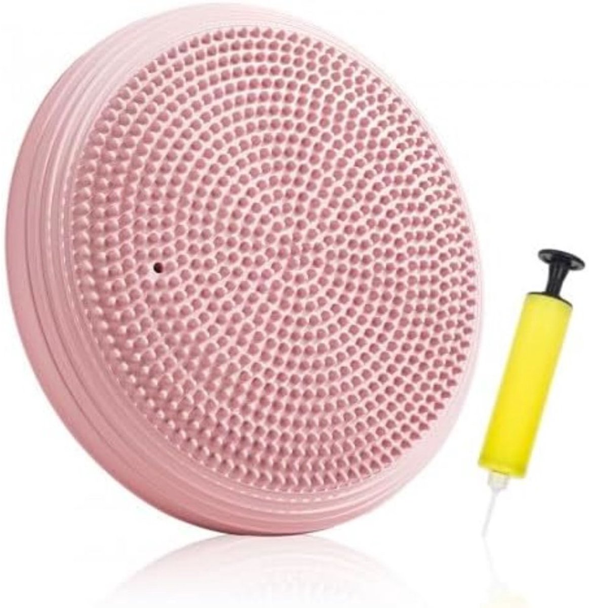 Wiebelkussen - Balanskussen - Balkussen - Komfortabel Zitten - Volwassenen en kinderen - Balansbord - Balance Board - Balanstrainer - Balansbal - Fitnessbal - Roze - 34 cm met Handpomp - van Imperatoris