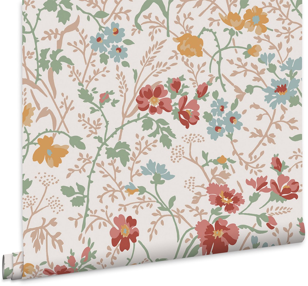 Laura Ashley Shropshire Posy Antique Behang - Bloemen - 10mx52cm - Multi
