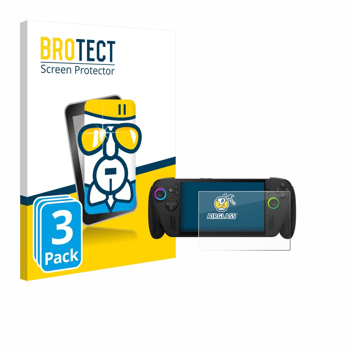 Screenprotector 3 Stuks voor ASUS ROG Ally X 2025 Beschermglas transparant