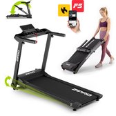 ZIPRO® Ramble - Loopband Inklapbaar met Helling - 1-16 km/h - Elektrisch - 12 Niveaus - LED-Display - 12 Programma’s - Bluetooth App - Hartslagmeting - Caloriemeting - Treadmill voor Thuis - Inklapbare met Hellingfunctie