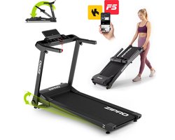 ZIPRO® Ramble - Loopband Inklapbaar met Helling - 1-16 km/h - Elektrisch - 12 Niveaus - LED-Display - 12 Programma’s - Bluetooth App - Hartslagmeting - Caloriemeting - Treadmill voor Thuis - Inklapbare met Hellingfunctie