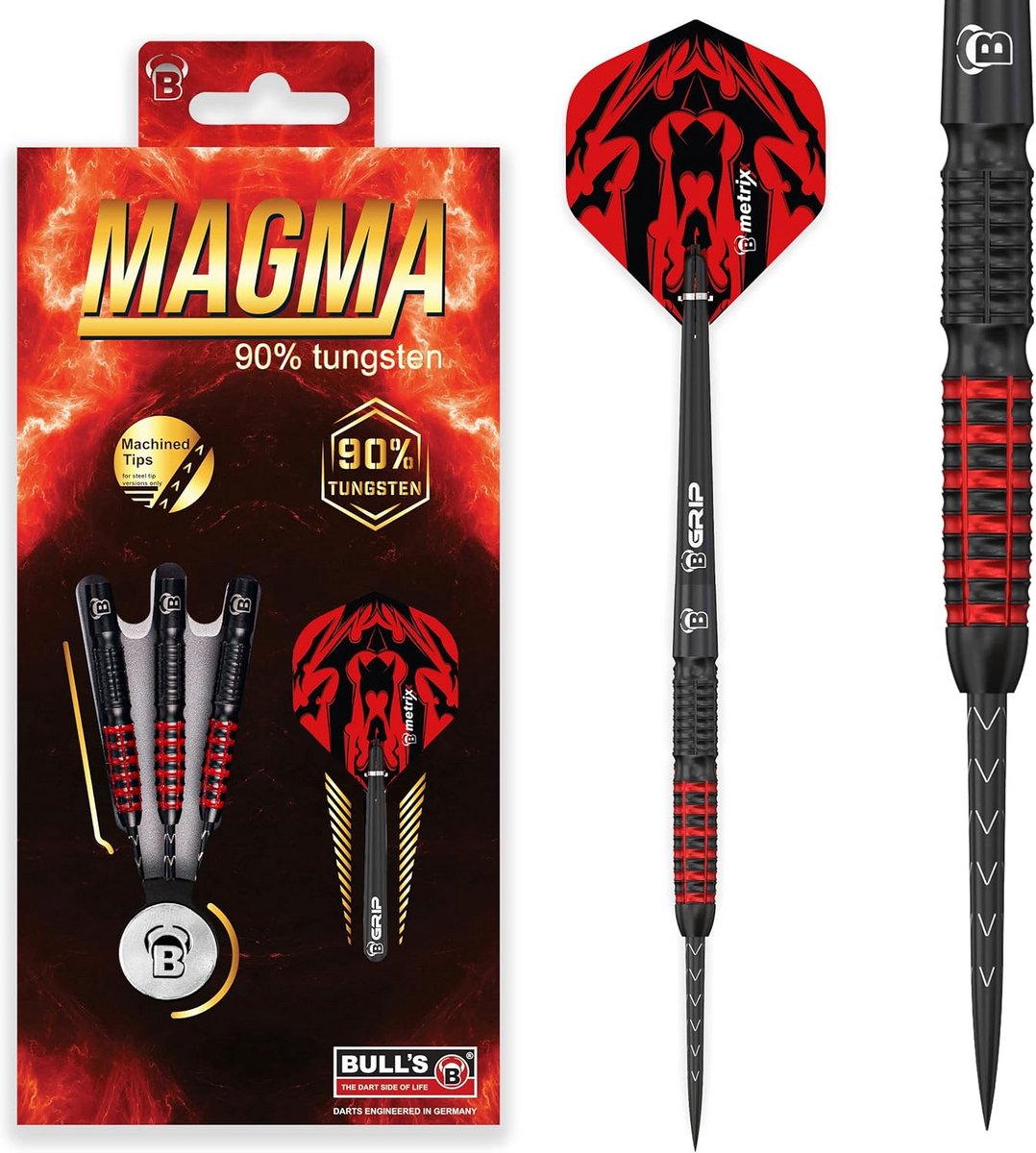 90% Tungsten Darts Zwart Rood Hoge Kwaliteit Precisie Dartpijlen