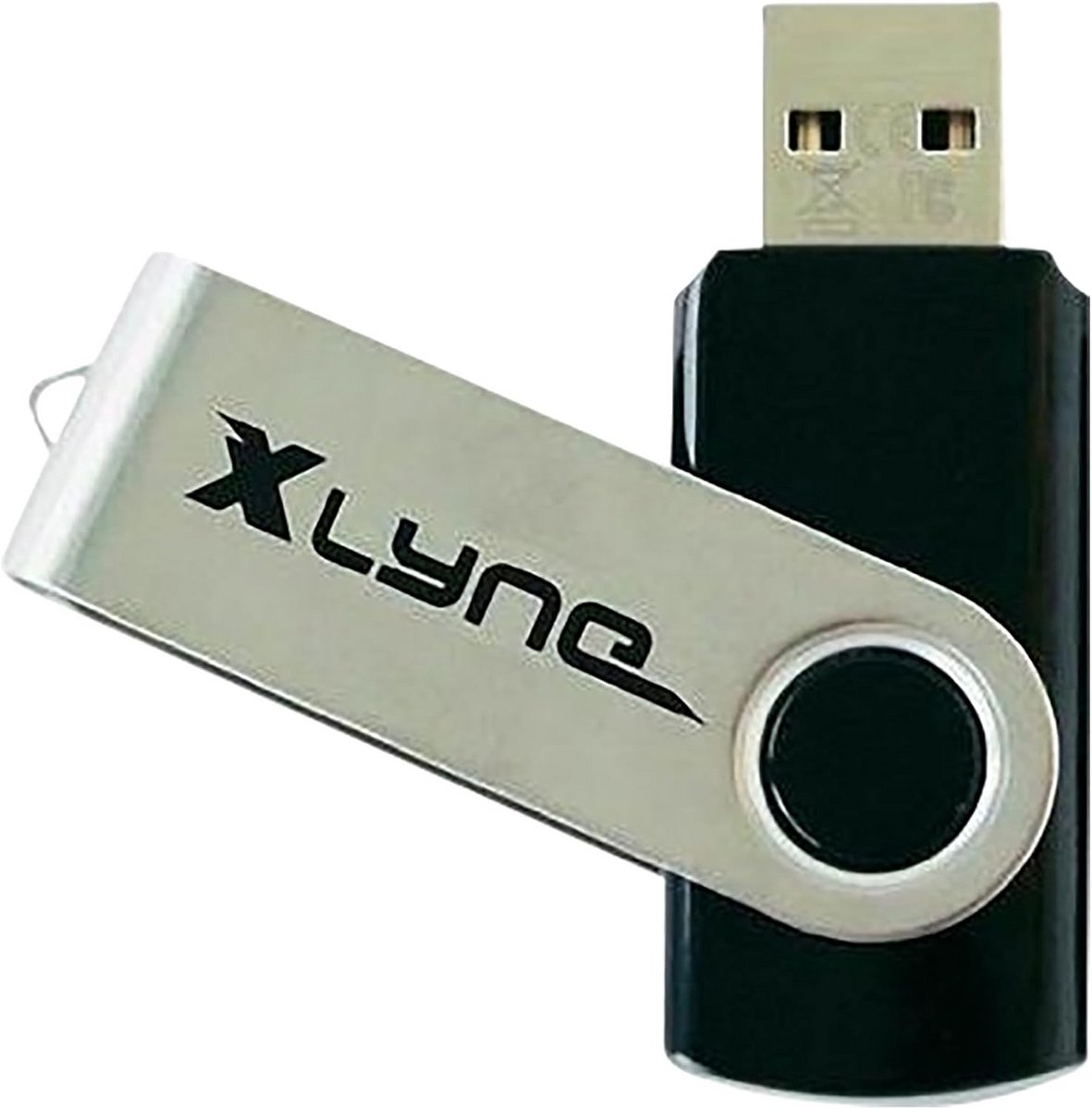 8GB USB 2.0 Geheugenstick met Draaibare Behuizing - Zwart