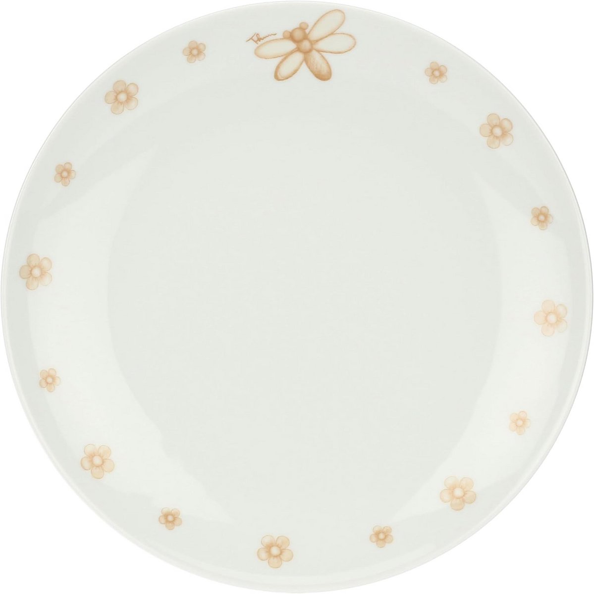Set van 2 Platte Porseleinen Borden - Diameter 27 cm - Elegant Design