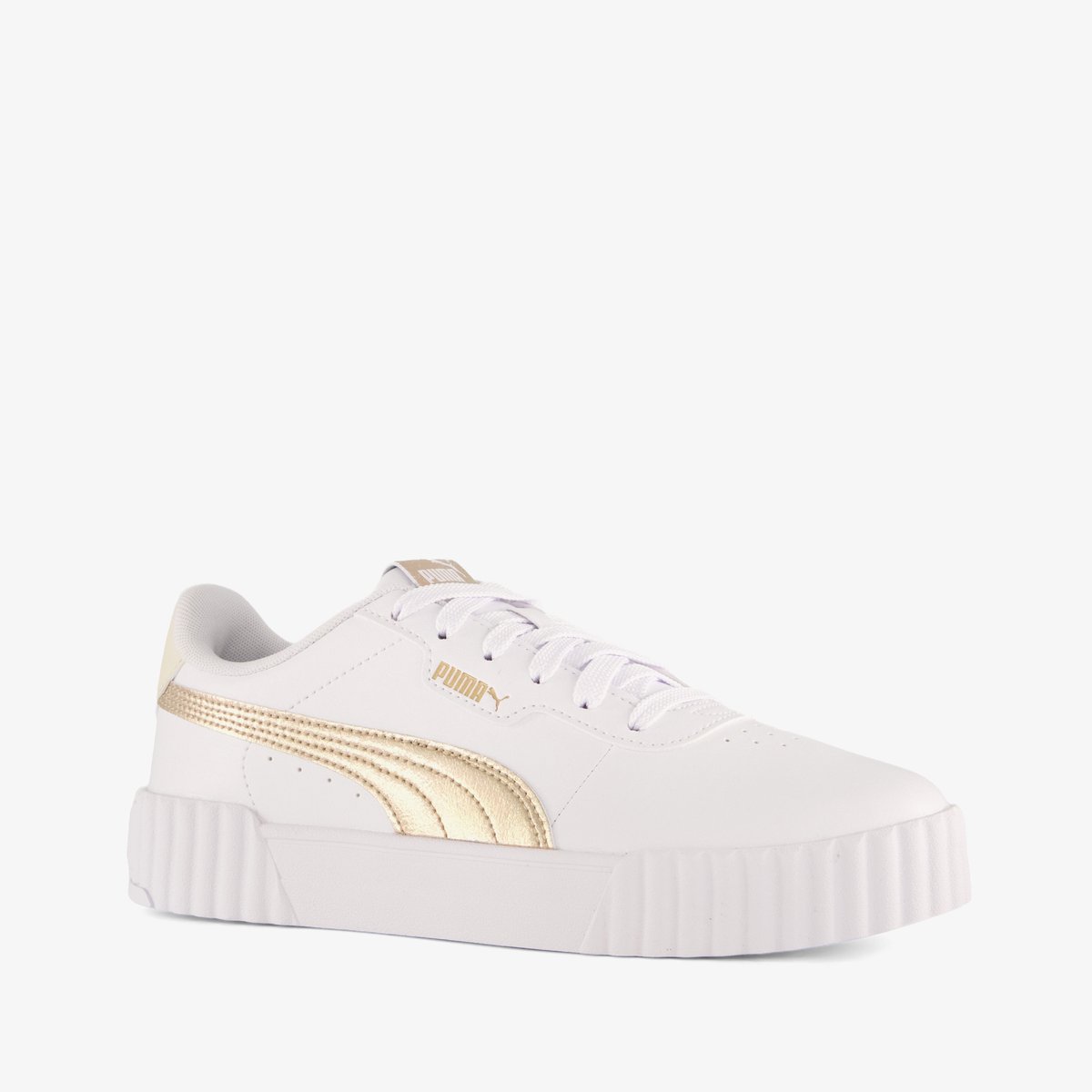 Puma Carina 3.0 metallic dames sneakers Wit